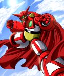  flying getter-1 getter_robo mecha nikke solo 