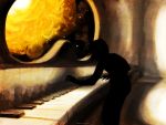  black_hair instrument piano sekomumasada_sensei shadow space yume_nikki 