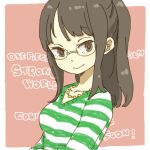  brown_eyes english glasses hair_up jewelry necklace nico_robin one_piece one_piece:_strong_world yukke 