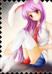  bad_id bunny_ears nikoo purple_hair rabbit_ears red_eyes reisen_udongein_inaba sleeveless touhou 