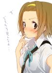  brown_eyes brown_hair hairband k-on! nishiuri_warito school_uniform short_hair solo strap suika_wari tainaka_ritsu translated translation_request 