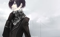  code_geass gloves grey_eyes highres lelouch_lamperouge male sanbonzakura scarf wallpaper 