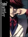  blue_eyes jacket kayu necktie red_hair short_hair solo umineko_no_naku_koro_ni ushiromiya_battler 