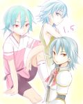  1boy armor blue_hair inazuma_eleven_(series) inazuma_eleven_go inazuma_eleven_go_chrono_stone kariya_masaki male riyu_(yulevy) solo yellow_eyes 