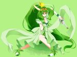  angry boota choker cure_march green_eyes green_hair long_hair magical_girl midorikawa_nao ponytail smile_precure! wand 