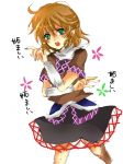  1girl arm_support blonde_hair green_eyes green_nails mizuhashi_parsee pointy_ears rough scarf solo touhou 