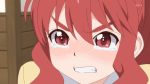  1girl angry animated animated_gif blush enomoto_yuiko love_lab red_eyes red_hair redhead school_uniform screencap tears wavy_hair 