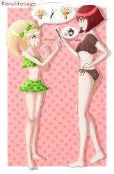  absurdres arctitecage danganronpa_(series) danganronpa_2:_goodbye_despair danganronpa_v3:_killing_harmony highres magic original saionji_hiyoko swimsuit yumeno_himiko 