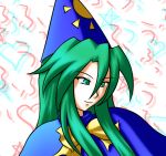  1girl green_eyes hat heart long_hair mima solo star touhou very_long_hair wizard_hat yuran_(kuen-hien) 