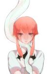  1girl animal bes-low expressionless jakuzure_nonon kill_la_kill no_hat pink_hair short_hair snake solo 