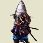  armor homex katana original samurai samurai_armor sheath sword tail tuna weapon what 