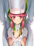 back-to-back hat jakuzure_nonon kill_la_kill long_hair pink_eyes pink_hair sanageyama_uzu tears uniform 
