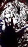  darkness highres inkblot light_smile monochrome rumia solo terimayo touhou 