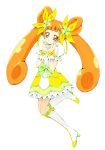  boots cure_rosetta dokidoki!_precure flower long_hair magical_girl orange_eyes orange_hair ribbon smile twintails yotsuba_alice 