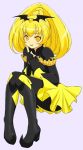  bad_end_peace blonde_hair devil long_hair magical_girl ponytail smile smile_precure! tongue wings yellow_eyes 
