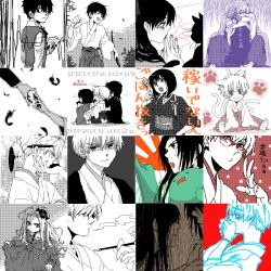  ... :t aged_down ahoge albino animal_ears bell_ear_ornament bespectacled black_cat black_feathers black_hair blush bob_cut bracelet cat cat_boy cat_ears cat_tail chewing child choker collage commentary_request curly_hair eating embarrassed eyes_in_shadow face-to-face feathers fingernails fingers_to_mouth flower food from_behind from_side frown fuji_(tactics) glasses gothic_lolita grave green_eyes grey_background greyscale hair_ornament hakama hand_focus hand_on_another's_chin hand_to_own_mouth hands_up haruka_(tactics) highres holding holding_food holding_sword holding_weapon hugging_object ichinomiya_kantarou inverted_bob japanese_clothes jewelry katana kemonomimi_mode kimono kiseru lolita_fashion long_hair looking_at_viewer looking_back looking_up makizushi messy_hair minamoto_ayame minamoto_raikou monochrome multiple_boys multiple_girls multiple_tails muu-chan nenju onmyouji open_mouth over-rim_eyewear own_hands_together paw_print pen pen_behind_ear pixel_art purple_theme reaching reaching_towards_another red-framed_eyewear red_background red_eyes rising_sun_flag rosalie_(tactics) sad scolding seiza semi-rimless_eyewear sepia shikigami short_hair sitting skirt skirt_set smile smoke smoking smoking_pipe solid_eyes speech_bubble spot_color star_(symbol) steepled_fingers sugino_(tactics) sunburst sushi sword tabi tactics tail tasuki thought_bubble tombstone vest weapon white_hair youko_(tactics) yuki_(hello_idiot) yukio_(tactics) 
