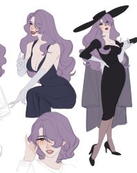 artwork beautiful black_dress camilla_(fire_emblem) camilla_(fire_emblem_if) drawing fanart fancy_clothes fire_emblem fire_emblem:_three_houses fire_emblem_fates intelligent_systems looking_at_viewer looking_to_the_side mature mature_female nintendo pose purple_hair sexy sun_hat
