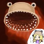  fangs hat moriya_suwako scared touhou what 