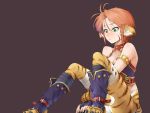  bad_id bandage bandages blush boots breasts breath_of_fire breath_of_fire_ii cat_ears cat_tail claws cleavage facial_mark fur gloves green_eyes orange_hair red_hair redhead rinpoo_chuan short_hair tail taka_yanagi takayanagi_(artist) 