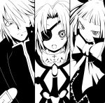  1boy 2girls ahoge blazblue eyepatch minami_kunimusu multiple_girls nu-13 rachel_alucard ragna_the_bloodedge 