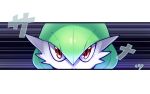 gardevoir looking_at_viewer no_humans pokemon red_eyes solo tagme translation_request tsuki_tokage 
