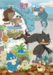  :< absurdres balloon banette blue_eyes blue_fur bug cat claws colored_sclera commentary_request dedenne doll drifloon fangs floating flower glameow grin highres joltik looking_up munchlax mushroom no_humans pokemon pokemon_(creature) pokemon_focus red_eyes red_sclera rotom shroomish skwovet smile solid_oval_eyes spider squirrel teeth trash_bag trash_can trubbish whiskers yellow_fur yellow_sclera zipper zipper_pull_tab zozozoshion 