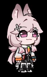  >_< 1girl :3 :t ahoge animal_ear_fluff animal_ears animated animated_gif arknights black_skirt buffetcan chibi chibi_only chinese_commentary clenched_hands closed_eyes commentary_request fingerless_gloves full_body gloves long_hair open_mouth orange_gloves pink_eyes pink_hair pout rabbit_ears rabbit_girl simple_background skirt smile solo standing stomping tearing_up tears thumpy_(arknights) transparent_background 