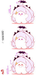  :d afterimage ahoge ahoge_wag arrow_(symbol) blue_archive blush clses colored_shadow commentary_request expressive_hair grey_hair hair_ornament hairclip halo hands_up highres hina_(blue_archive) horns kurukurumagical long_hair parted_bangs shadow single_hair_intake smile translation_request very_long_hair violet_eyes white_background 