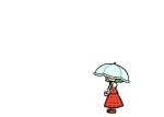  1girl ascot comic dora_e green_hair kazami_yuuka lonely plaid plaid_skirt plaid_vest short_hair silent_comic skirt skirt_set touhou umbrella 