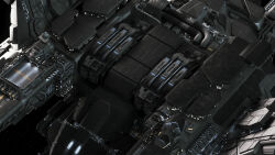  3d advanced_ship_(eve_online) after_effects_(medium) battleship_(eve_online) caldari_state_(eve_online) close-up combat_ship_(eve_online) commentary dark_background english_commentary eve_online glowing golem_(eve_online) grey_theme highres lai_dai_corporation_(eve_online) lightwave_(medium) lukeskydiver marauder_(eve_online) military_vehicle no_humans outdoors photoshop_(medium) radio_antenna raven_(eve_online) realistic redesign science_fiction space spacecraft star_(sky) starry_sky_background tech_2_ship_(eve_online) vehicle_focus 