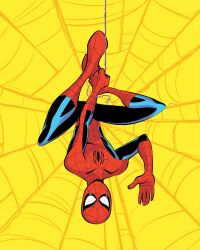  highres marvel peter_parker silk spider-man spider-man_(original_suit) spider-man_(series) spider_web 