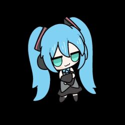  1girl animated_gif dancing fortnite hatsune_miku long_hair nepnepping twintails vocaloid 
