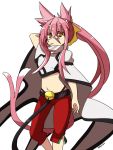  1girl animal_ears blazblue cat_ears cat_tail glasses kokonoe kuro_yuzu nu-13 nu-13_(cosplay) pink_hair tail 