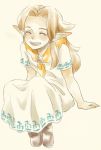  brown_hair hirumae long_hair malon nintendo ocarina_of_time pointy_ears smile the_legend_of_zelda younger 