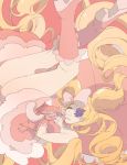  drill_hair eyepatch harime_nui kill_la_kill long_hair mochida64 no_panties ribbon smile umbrella 