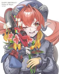 flower long_hair magus_(zenless_zone_zero) multiple_girls orphie_magnusson zenless_zone_zero