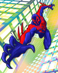  absurdres bad_link highres marvel miguel_o'hara red_skull spider-man_(2099) spider-man_(series) western_comics_(style) 
