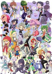 ! 4lily 6+boys 6+girls ^_^ absurdres aesop_carl agent_8_(splatoon) ahoge alcohol alphonse_elric amagase_touma andou_ringo animal annoying_dog arche_klein armor ash_(pop'n_music) asui_tsuyu backwards_hat bad_id bad_twitter_id bandana bandeau barbara_(dq6) baseball_cap bat_wings bianca_(dq5) bird black_cat black_eyes black_hair blair_(cat)_(soul_eater) blair_(soul_eater) blindfold blonde_hair blue_eyes boku_no_hero_academia book boots bow bow_hairband braid broom broom_riding brown_eyes brown_hair bug cap'n_(deltarune) cat chibi closed_eyes closed_mouth clothed_animal coat commentary_request covered_eyes creature crona_(soul_eater) crossed_bandaids crossover dalida_(puyopuyo) dark-skinned_male dark_skin deformed deltarune demon_boy demon_horns dizm_(character) dog donut_hair_bun double_bun draco_centauros dragon_horns dragon_quest dragon_quest_v dragon_quest_vi dragon_quest_xi dragon_tail dragon_wings dress edward_elric eli_clark excalibur_(soul_eater) flower flowey_(undertale) fullmetal_alchemist ghost gloves gohei green_eyes green_hair grey_hair grin haikyuu!! hair_bow hair_bun hair_over_eyes hair_over_shoulder hairband hakurei_reimu hat headset heart heartbeat high_ponytail highres holding holding_animal holding_cat holding_gohei holding_instrument holding_lyre holding_staff holding_sword holding_weapon holding_wrench horns hungry identity_v idolmaster idolmaster_million_live! idolmaster_million_live!_theater_days idolmaster_side-m ijuuin_hokuto instrument invisible jacket k_k_(deltarune) karasuno_volleyball_uniform katana kikuchi_makoto kikuchi_makoto_(sincerely_marine) konpaku_youmu konpaku_youmu_(ghost) lan_fan lidelle_(puyopuyo) ling_yao long_hair long_sleeves looking_at_viewer looking_back low_ponytail lyre maka_albarn mask medium_hair mieu_(tales) miniskirt mitarai_shouta mouth_mask multiple_boys multiple_crossover multiple_girls mutuu octoling_girl octoling_player_character one-eyed one_eye_closed open_mouth orange_hair original owl pants pelvic_curtain pencil phrygian_cap pink_eyes pink_hair pointing pointing_at_viewer pointy_ears ponytail purple_hair puyopuyo puyopuyo_quest ragnarok_(soul_eater) red_eyes ringed_eyes roki_(pop'n_music) running sans_(undertale) sasaki_maguro satan_(puyopuyo) senya_(dq11) shirt shoes short_hair short_ponytail short_sleeves sitting skeleton skirt sleeves_past_fingers sleeves_past_wrists slime_(creature) slime_(dragon_quest) smile smile_(pop'n_music) soul_eater sound_effects sparkle speech_bubble spider splatoon_(series) splatoon_2 splatoon_2:_octo_expansion spoken_food staff standing stomach_growling stuffed_toy suction_cups sugawara_koushi sunglasses sweet_(deltarune) sword tail tales_of_(series) tales_of_phantasia tales_of_the_abyss tentacle_hair thought_bubble tokunaga_(tales) top_hat touhou undertale utdr_(toby_fox) vampire veronica_(dq11) violet_eyes weapon white_dog white_hair wine wings winry_rockbell witch_hat wrench yellow_eyes yuli_(pop'n_music)