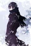  1boy black_eyes black_hair coat highres kirito male scarf short_hair sword_art_online tsukimori_usako 