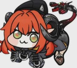 1girl :3 doro_(nikke) long_hair magus_(zenless_zone_zero) meme orphie_magnusson zenless_zone_zero