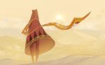  cloak desert glowing hood journey kazari_tayu mountain robe sand scarf sky solo traveler 