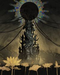  commentary_request fantasy flower highres no_humans original scenery somei_yoshinori 