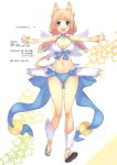  1girl animal_ears blonde_hair blue_eyes breasts cat_ears cat_tail cleavage kawagoe_pochi long_hair ragnarok_online solo tail twintails 