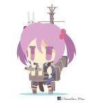  1girl chameleon_man_(three) character_request chibi kantai_collection pink_eyes pink_hair short_hair twintails 