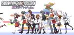  1boy 6+girls admiral_(kantai_collection) akatsuki_(kantai_collection) bare_shoulders black_hair blue_eyes blush brown_eyes brown_hair cover cover_page detached_sleeves doujin_cover folded_ponytail hachimaki hair_ornament hair_ribbon hairband hairclip haruna_(kantai_collection) hat headband headgear hibiki_(kantai_collection) ikazuchi_(kantai_collection) inazuma_(kantai_collection) japanese_clothes kaneda_mitsuko kantai_collection kongou_(kantai_collection) long_hair multiple_girls muneate nontraditional_miko open_mouth pantyhose personification pleated_skirt ponytail ribbon school_uniform serafuku shimakaze_(kantai_collection) short_hair shoukaku_(kantai_collection) silver_hair skirt thighhighs twintails zettai_ryouiki zuihou_(kantai_collection) zuikaku_(kantai_collection) 