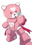  aoki_hagane_no_arpeggio beargguy_iii gundam_build_fighters heart kirishima_(aoki_hagane_no_arpeggio) mechanization ribbon season_connection stuffed_animal stuffed_toy teddy_bear 