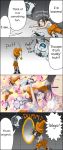  4koma chell comic hard_translated hat magical_girl musical_note portal_2 translated uotapo wheatley witch_hat younger 