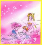  bishoujo_senshi_sailor_moon chiba_mamoru chibi_usa long_hair pink pink_hair smile usagi 