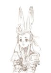  bad_id branch_(artist) branch_(blackrabbits) bunny_ears final_fantasy hikari_no_4_senshi monochrome rabbit_ears rough sketch 