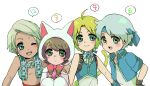  animal_ears arc arc_(ff3) bandana blush boy cat_suit character_request final_fantasy fingerless_gloves locke_cole male ribbon shota smile tail vaan wink zidane_tribal 